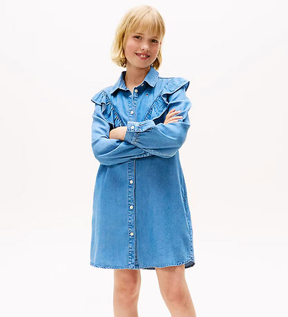 Robe Tommy Hilfiger - Froufrous - Bleu