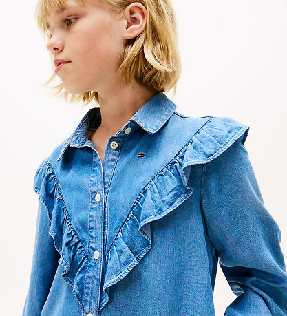 Robe Tommy Hilfiger - Froufrous - Bleu