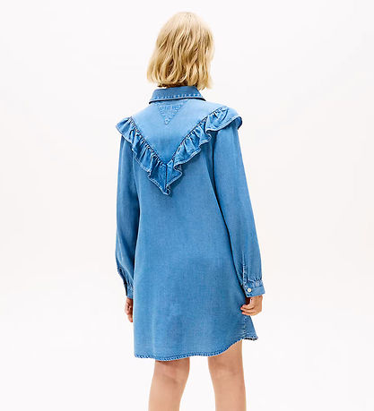 Robe Tommy Hilfiger - Froufrous - Bleu