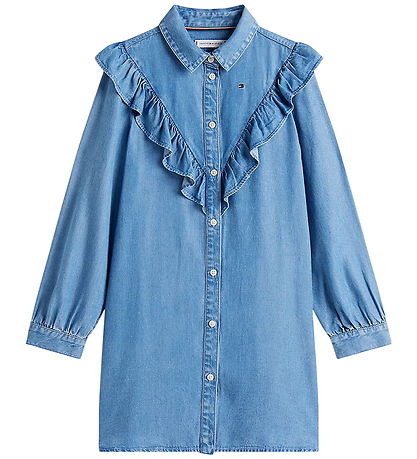 Robe Tommy Hilfiger - Froufrous - Bleu