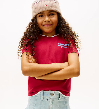 Tommy Hilfiger T-Shirt - Flock - Ruby Rhabarber