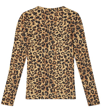 Mads Nørgaard Blouse - Rib - Leopard AOP/Black
