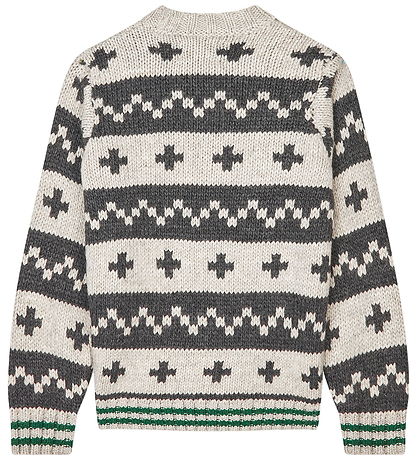 Blouse Mads Nørgaard - Tricoté - Nature Mélange/Charbon Melan
