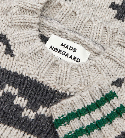 Blouse Mads Nørgaard - Tricoté - Nature Mélange/Charbon Melan
