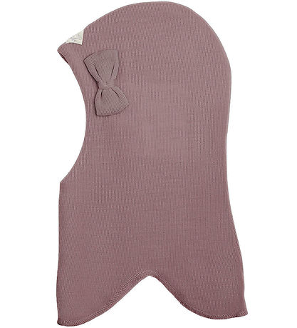 Racing Kids Balaclava - Wool/Cotton - 2-layer - Dusty Purple w. 