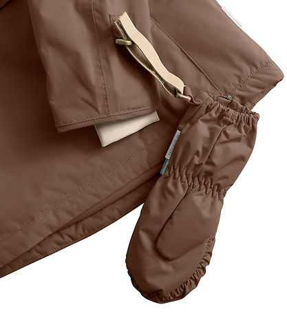 Mini A Ture Mittens w. Fleece - MatCesar - Chestnut Brown