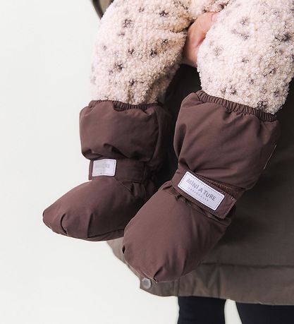 Mini A Ture Overschoenen - MatWinn Fleece - Peperkorrel Plum