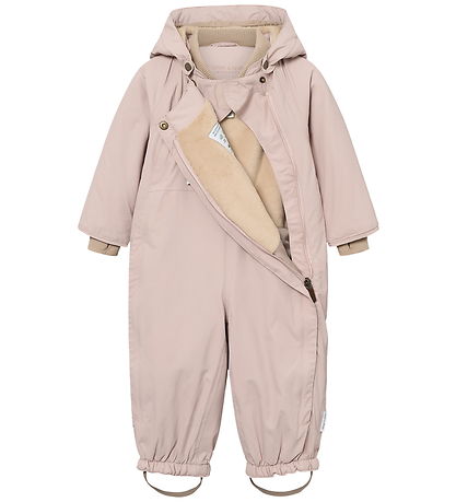 Mini A Ture Snowsuit - MatWisti Fleece - Cloudy Rose