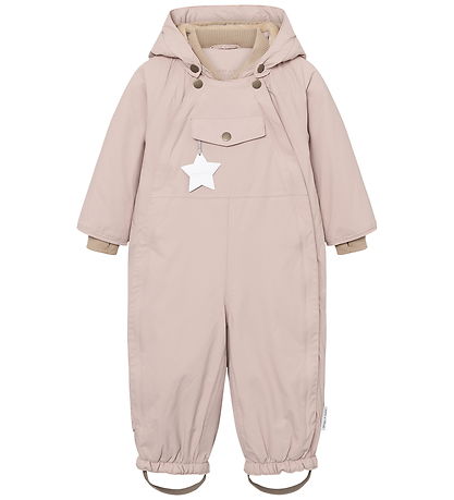 Mini A Ture Snowsuit - MatWisti Fleece - Cloudy Rose
