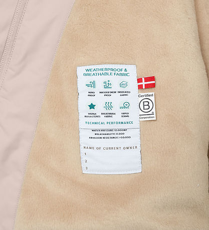Mini A Ture Winter Coat - MatWang Fleece - Cloudy Rose