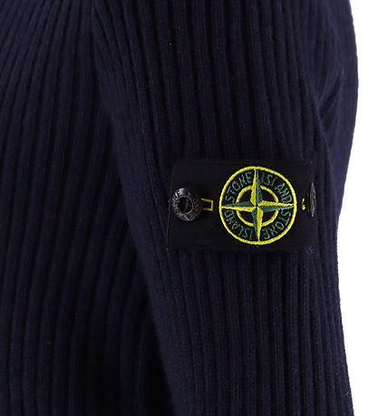 Stone Island Tröja - Stickad - Marinblå Blue