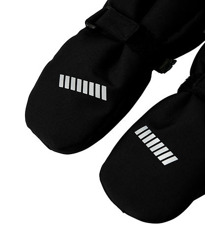 Name It Mittens w. Wool fleece - NmnSnow10 - Black