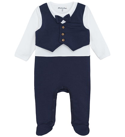 Minymo Jumpsuit w. feet - Parisian Night