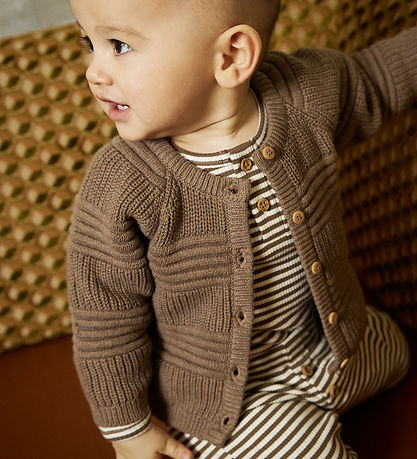 Minymo Bodysuit l/s - Chocolate Chip
