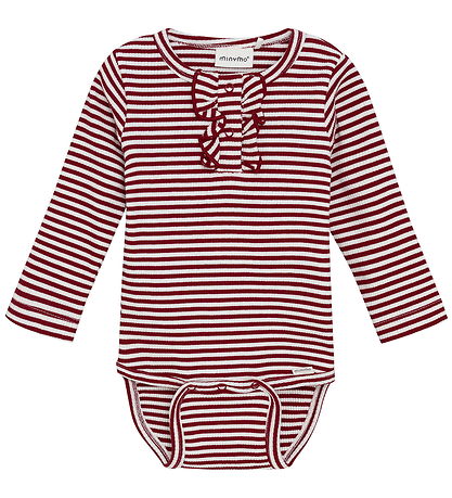 Minymo Bodysuit l/s - Rio Red