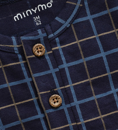 Minymo Bodysuit l/s - AOP - Parisian Night