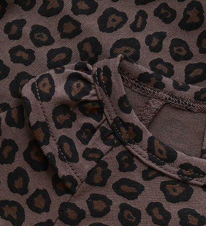 Minymo Bodysuit l/s - AOP - Chocolate Chip