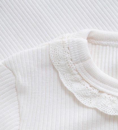Minymo Bodysuit l/s - Rib - Eggnog
