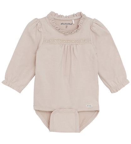 Minymo Bodysuit l/s - Smoke Grey