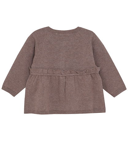 Minymo Cardigan - Knitted - Dark Brown Melange