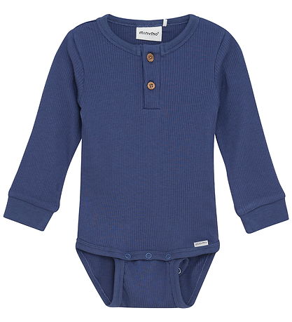 Minymo Body l/ä - Rib - Vintage Indigo