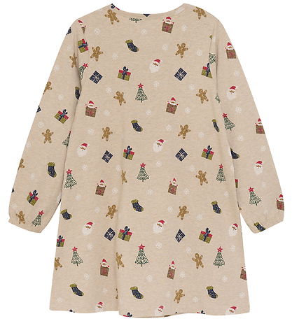 Minymo Nightdress - AOP - Beige Melange