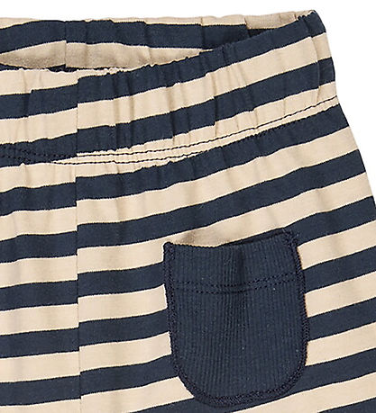 Müsli Byxor - Stripe - Oak/Natt Blue