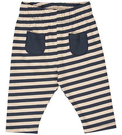 Müsli Byxor - Stripe - Oak/Natt Blue