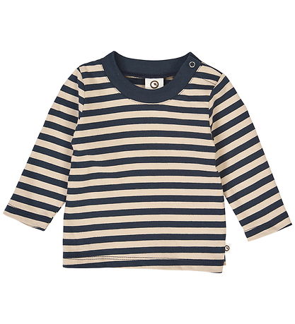 Müsli Blússa - Stripe - Oak/Nótt Blue