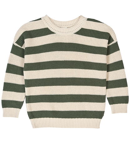 Müsli Blússa - Prjónað - Stripe - Oak