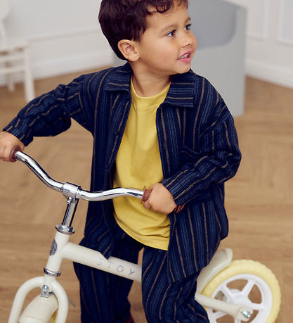 Müsli Byxor - Stripe - Natt Blue/Mossa/Stormig Blue