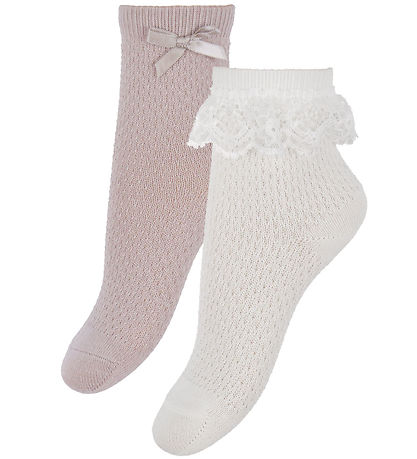 Name It Socken - 2er-Pack - Wolle/Baumwolle - NmfWakma - Snow Wh