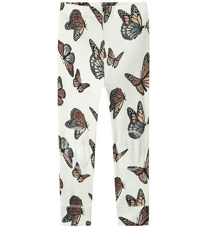 Name It Leggings - ull - NmfWillitus - Snow White/Þverslaufa