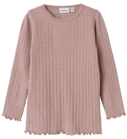 Name It Bluse - Wolle/Seide - Rib - NmfWossa - Geweih