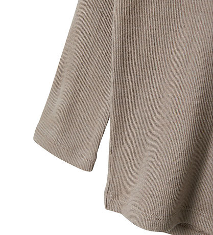 Name It Bluse - Wolle/Seide - Rib - NmmWossa - Satellit