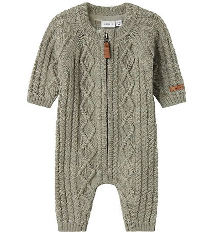 Name It Jumpsuit - Wool - Knitted - NbmWrilla - Dried Sage