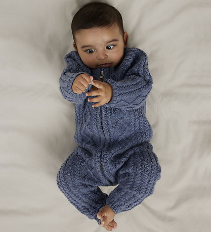 Name It Jumpsuit - Wool - Knitted - NbmWrilla - Folkstone Grey