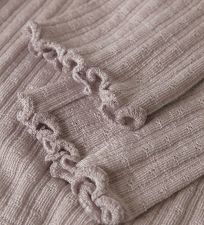 Name It Leggings - Wool/Silk - Rib - NbfWossa - Shadow Gray