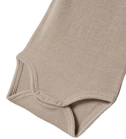 Name It Romper l/s - Wol/Zijde - Rib - NbmWossa - Satelliet
