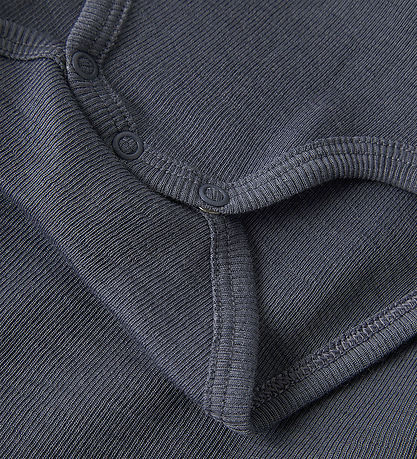 Name It Romper l/s - Wol/Zijde - Rib - NbmWossa - Folkstone Grij
