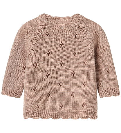 Name It Cardigan - Wool - Knitted - NbfWrilla - Shadow Gray