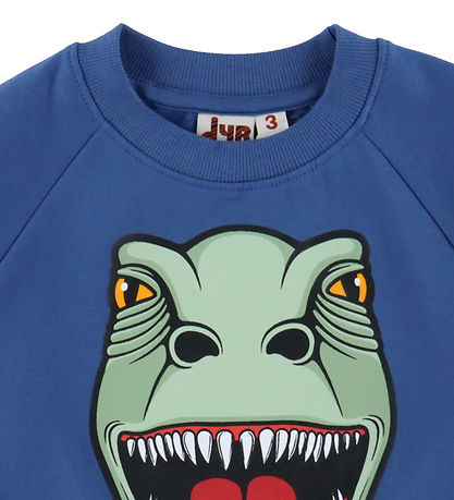DYR-Cph Sweatshirt - Animal Bellow - Ocean Blue T-Rex