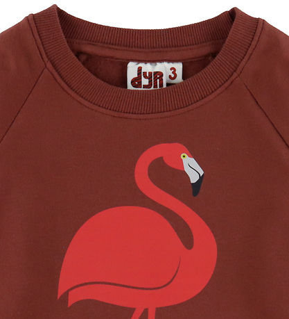 DYR-Cph Sweatshirt - Dyrbellow - Dk Brick Flamingo