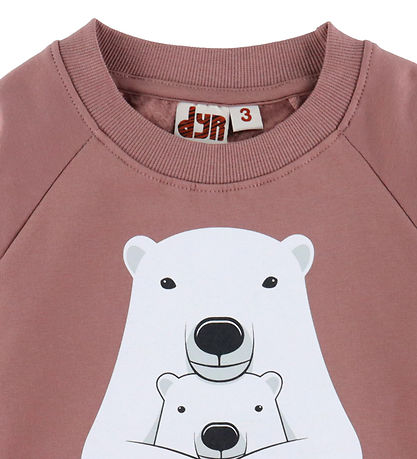 DYR-Cph Sweatshirt - Dyrbellow - Dk Rose Beige Polar Bears Mothe