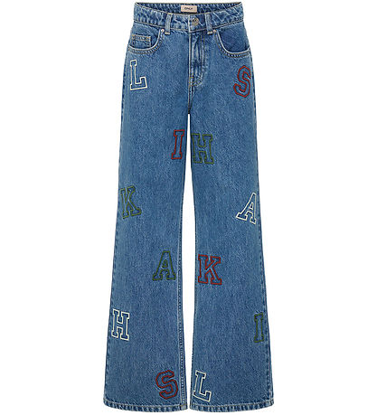Kids Only Farkut - Leveä - KogJuicy - Medium+ Blue Denim/Kirjaim