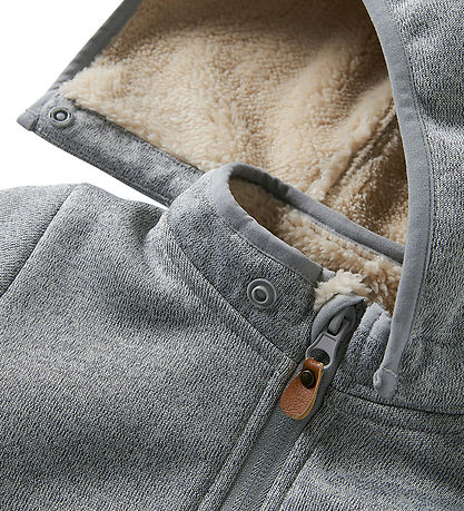 Name It Softshell Jacket w. Fleece - NbnMada08 - Grey Melange w.