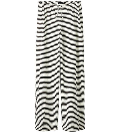 LMTD Byxor - Bred - NlfSeher - Black Kaffe/White m. Hålmönster