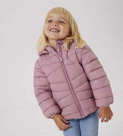 Name It Puffer Jacket - NmfMarble - Lilacs