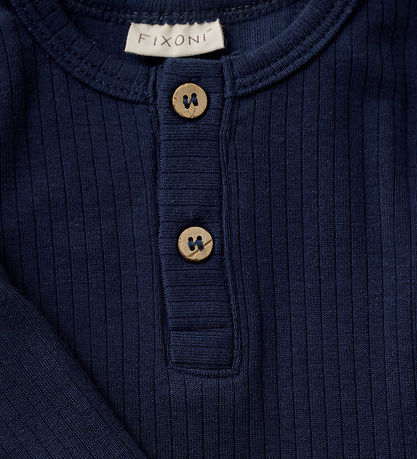 Fixoni Samfella l/e - Rib - Dökkblátt Blazer