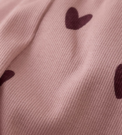 Creamie Leggings - Rib - Woodrose M. Hjörtu